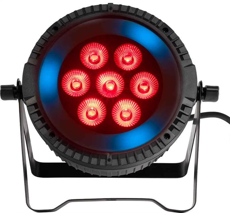 Wash – Projecteur PAR LED 7 x 6 W + Anneau LED RVB ALGAM LIGHTING PARWASH76-RING