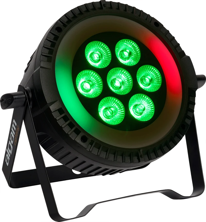 Wash – Projecteur PAR LED 7 x 6 W + Anneau LED RVB ALGAM LIGHTING PARWASH76-RING