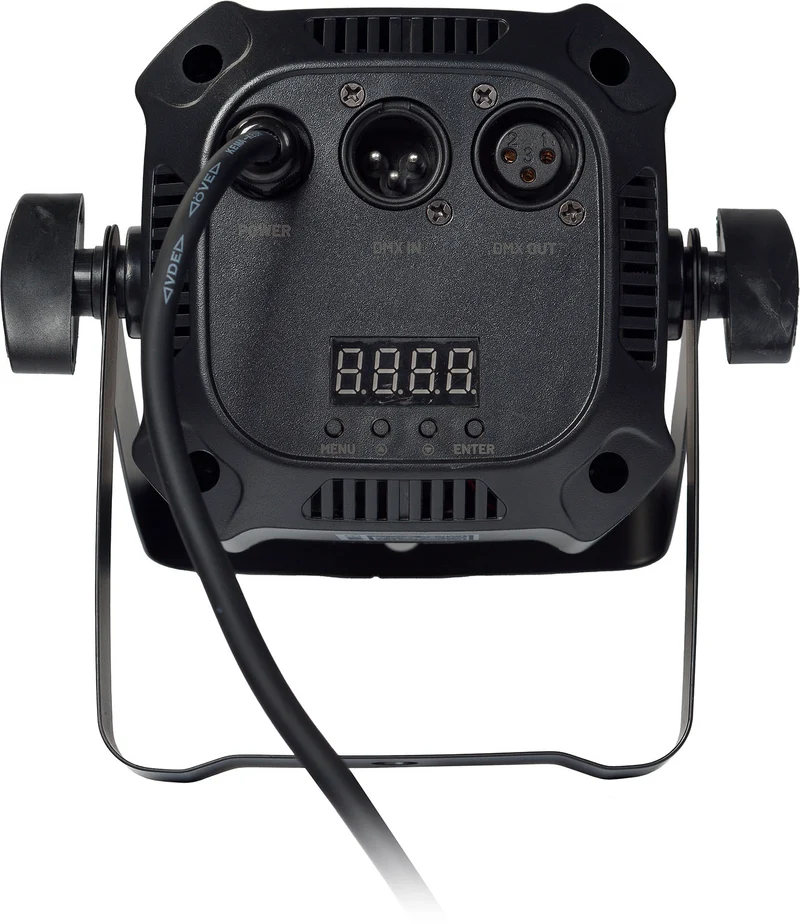 Projecteur LED Quad – Par LED 4 × 6 W 4-en-1 Compact avec Télécommande ALGAM LIGHTING MINIPAR46-QUAD