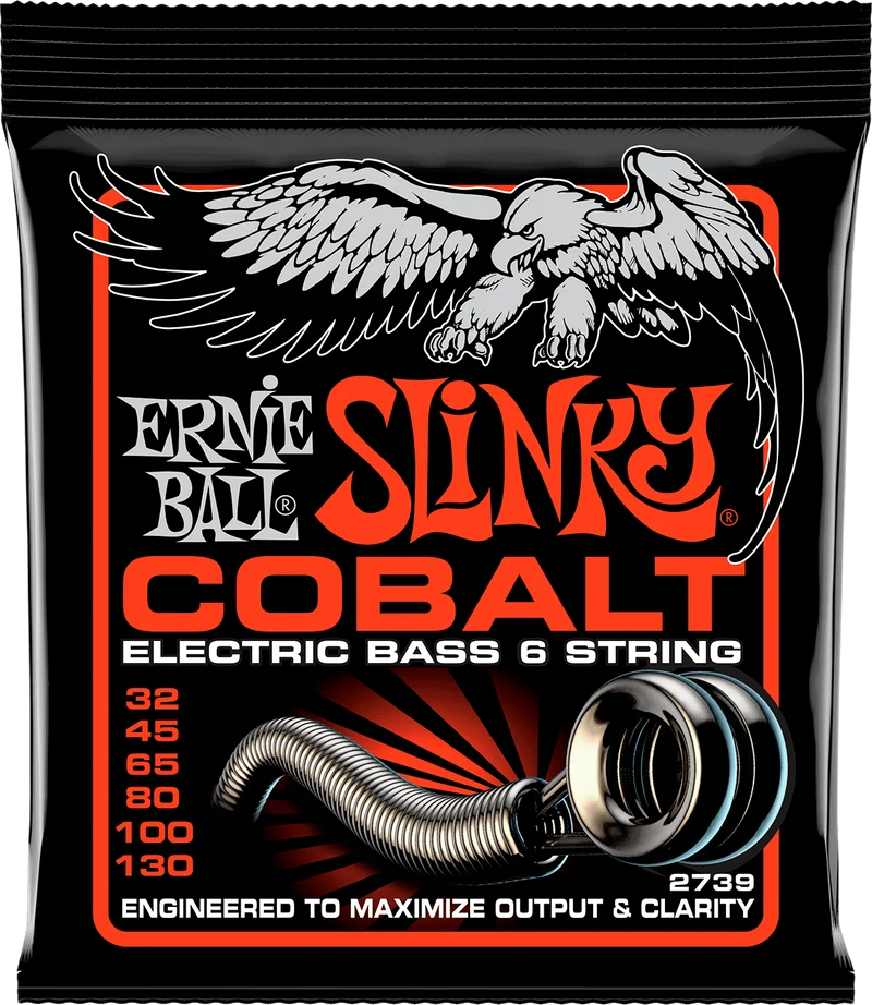 Jeu de Cordes Basse Cobalt Slinky 5 Cordes 32-45-65-80-100-130 – ERNIE BALL 2739