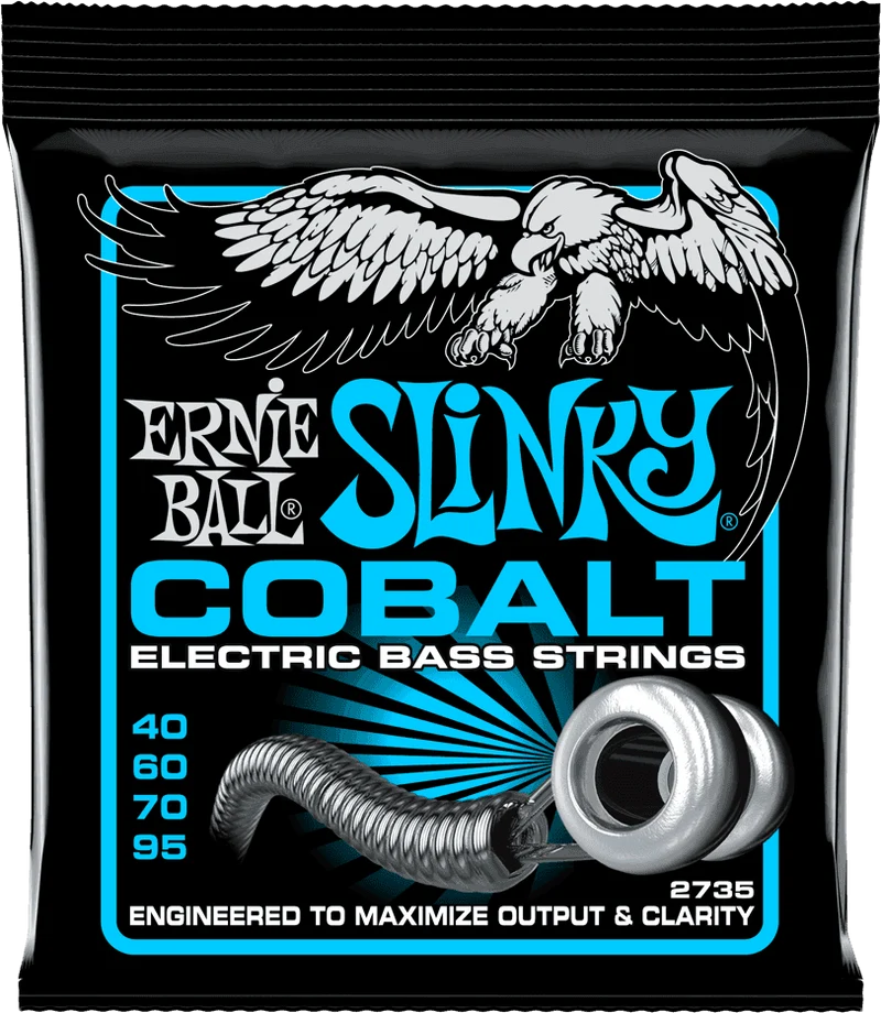 Jeu de Cordes Basse Cobalt Extra Slinky 40-60-70-95 – ERNIE BALL 2735
