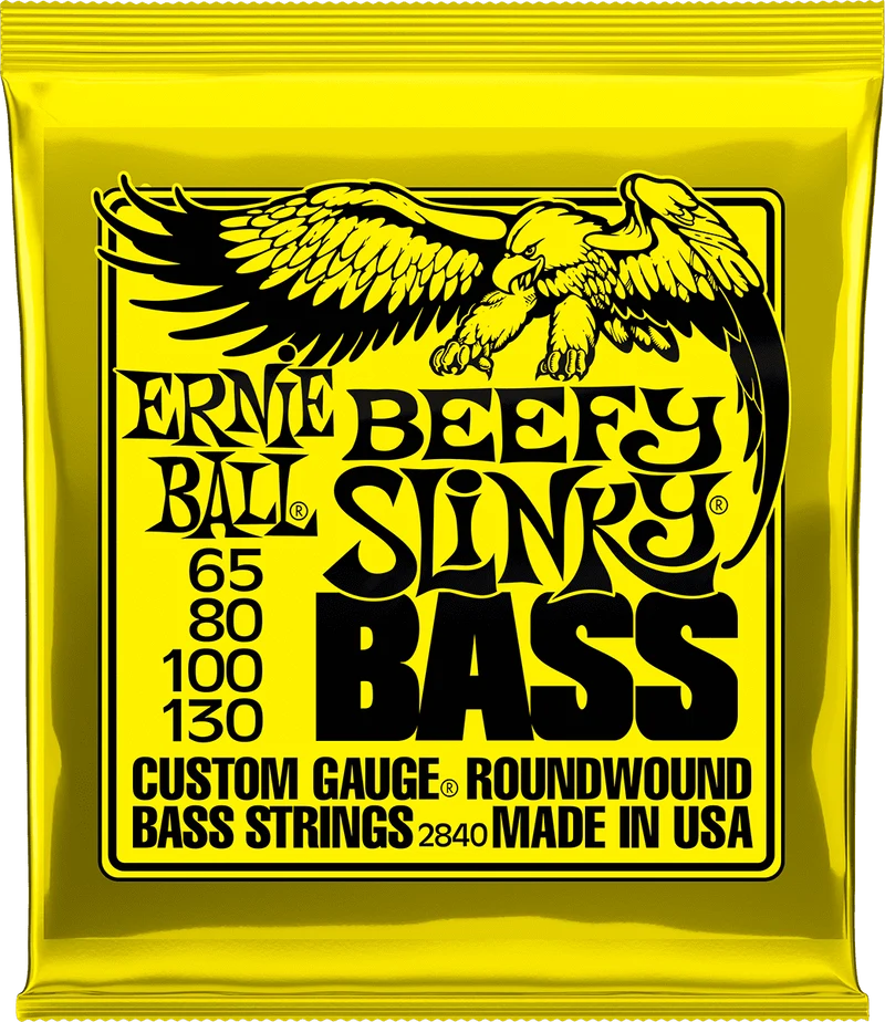 Jeu de Cordes Basse – Ernie Ball Beefy Slinky 65-80-100-130 2840