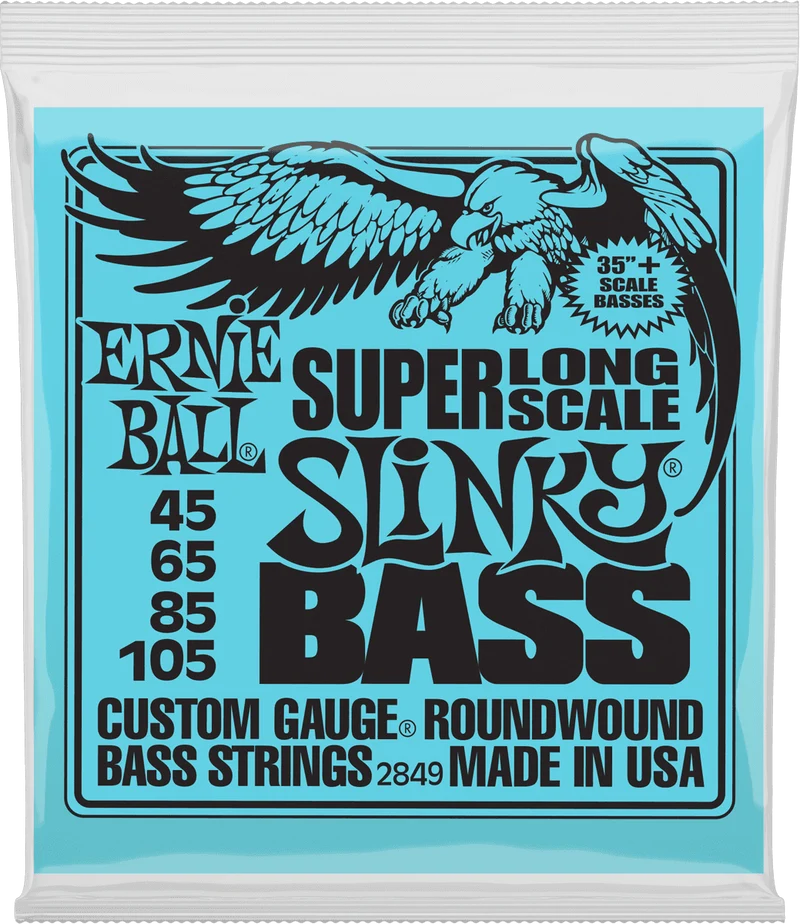 Jeu de Cordes Basse Super Long Scale – Ernie Ball Slinky 45-65-85-105 2849