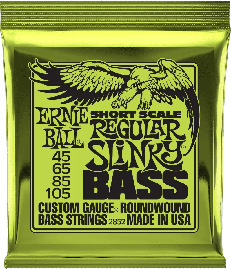 Jeu de Cordes Basse – Ernie Ball Regular Slinky Short Scale 45-65-85-105 2852