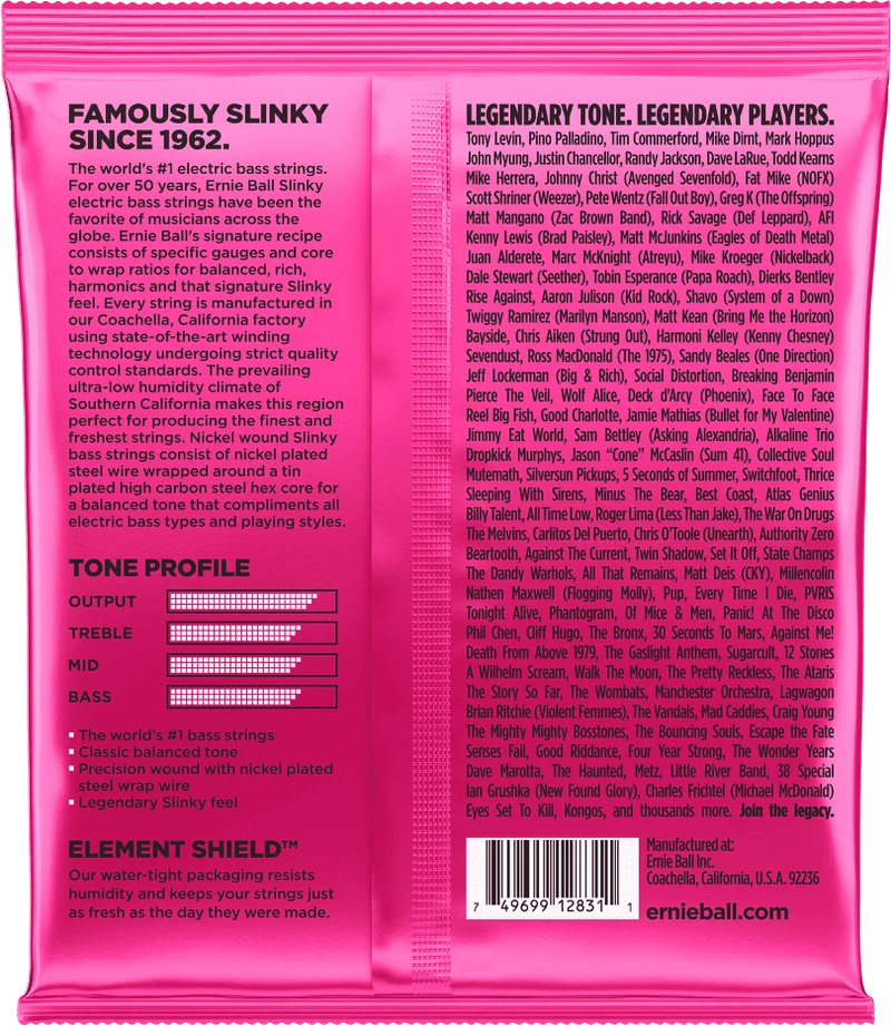 Jeu de Cordes Basse – Ernie Ball Super Slinky 45-65-80-100 2834