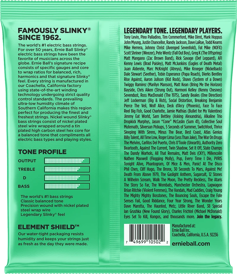 Jeu de Cordes Basse – Ernie Ball Hyper Slinky 40-60-80-100 2841