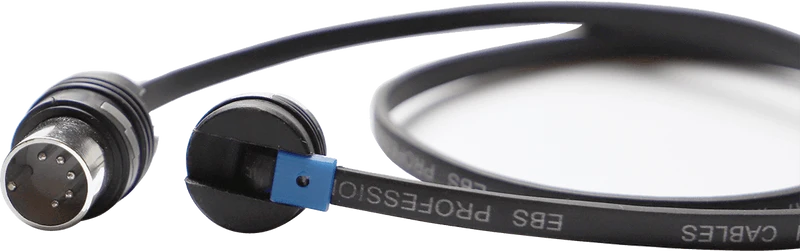 Câble MIDI 2x DIN 5 points – 58 cm EBS MIDI-BLUEDOT-58