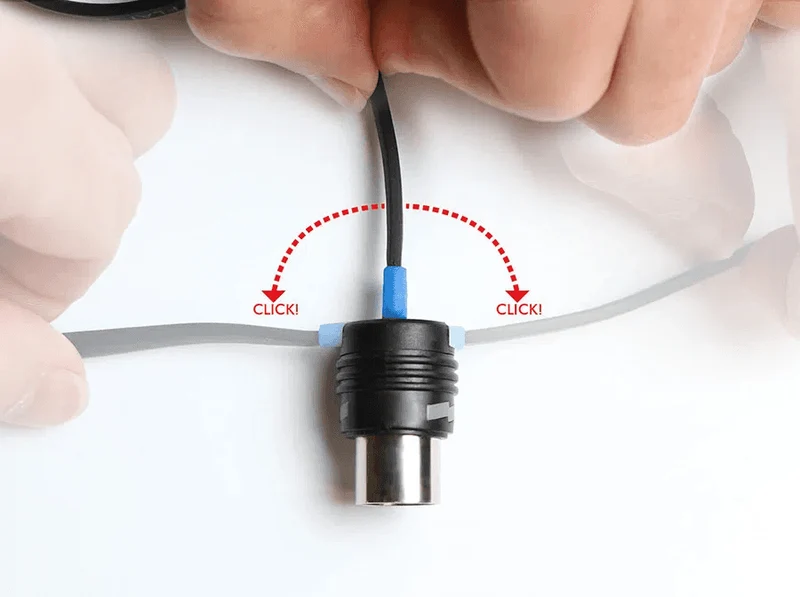 Câble MIDI 2x DIN 5 points – 58 cm EBS MIDI-BLUEDOT-58
