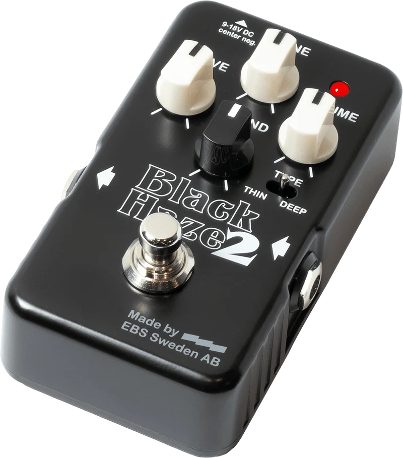 Drive / Distorsion – Overdrive avec Blend – 3 modes EBS BLACKHAZE MK2