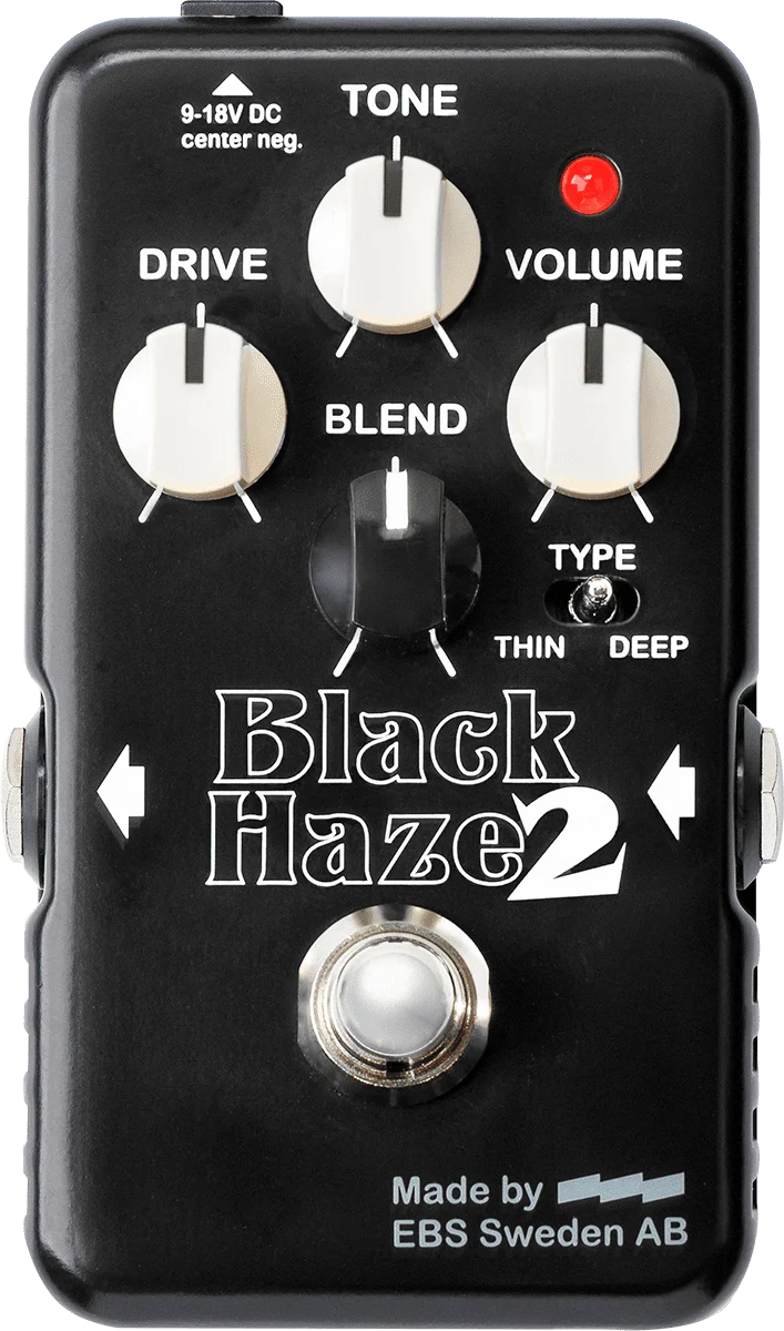 Drive / Distorsion – Overdrive avec Blend – 3 modes EBS BLACKHAZE MK2
