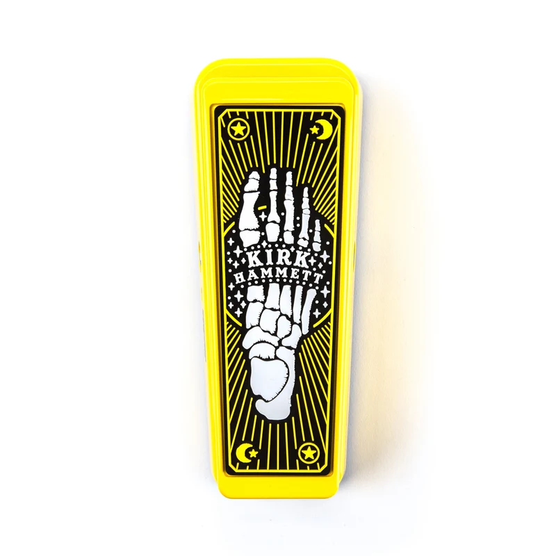Pédale Wah Signature – Kirk Hammett Cry Baby Wah Yellow Sparkle Edition DUNLOP KH95Y