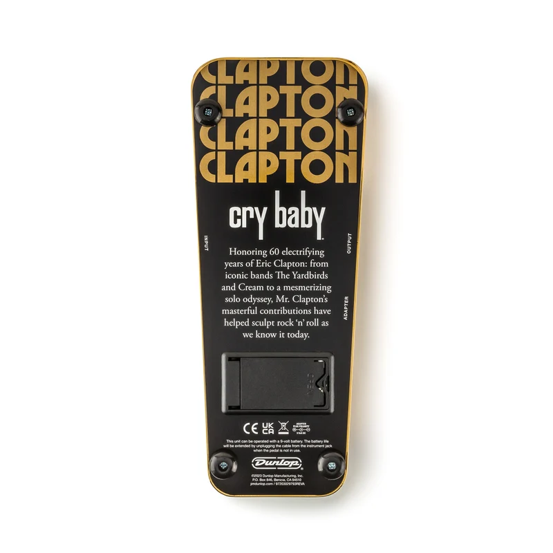 Pédale Wah Signature – Eric Clapton Cry Baby Limited Edition DUNLOP EC95G