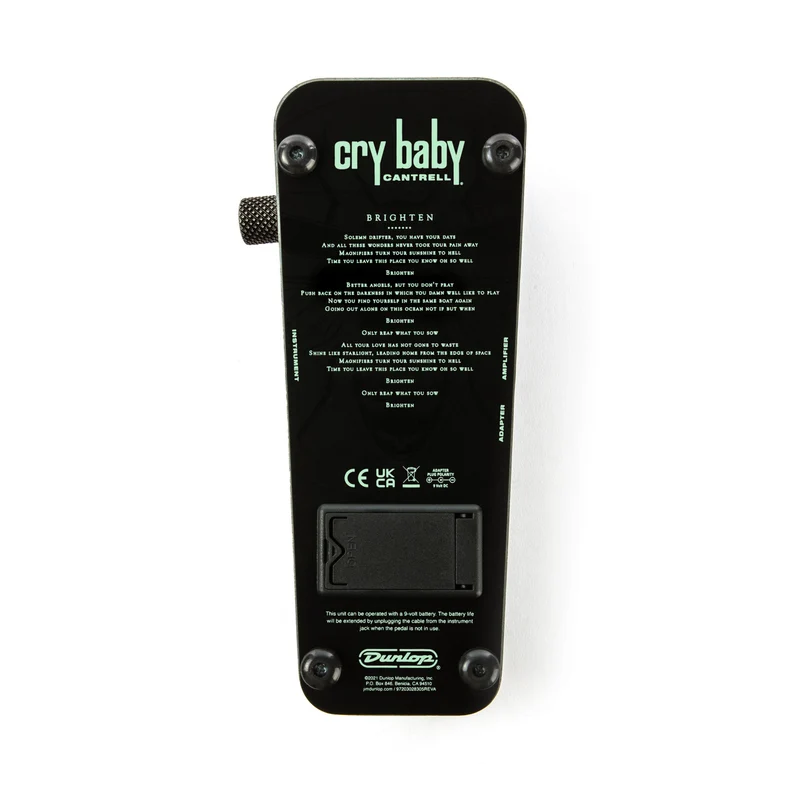 Pédale Wah Signature – Jerry Cantrell Firefly DUNLOP JC95FFS
