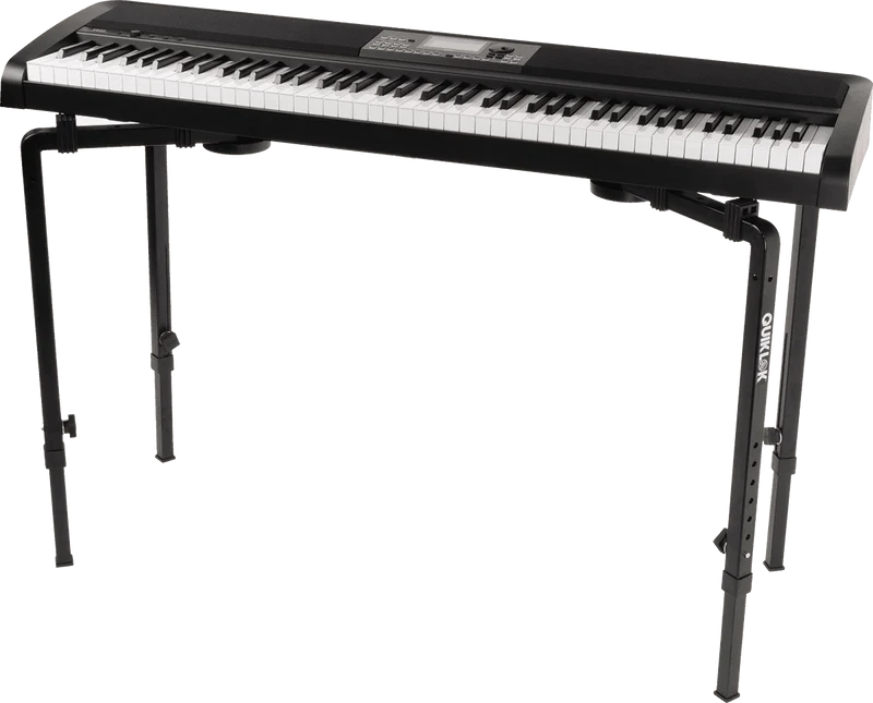 QUIK LOK WS650 – Stand clavier / table multifonction H616–813 mm – Noir