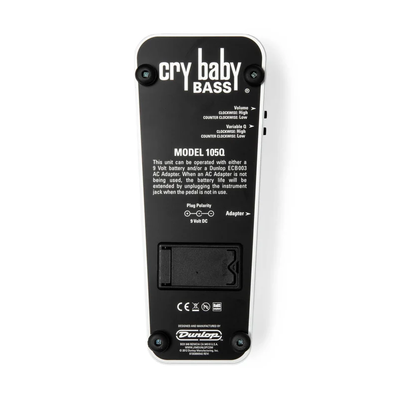 Pédale Wah Standard – Cry Baby Bass Wah DUNLOP 105Q