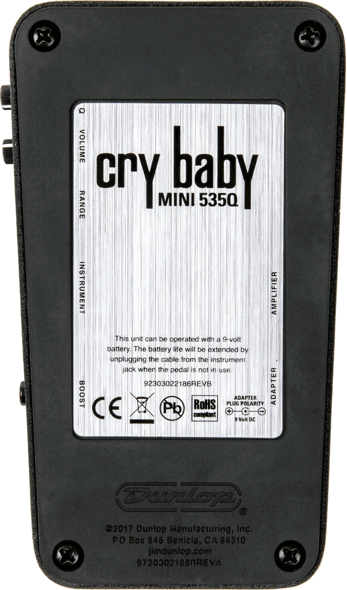 Pédale Wah Standard – Cry Baby Q Mini DUNLOP CBM535Q