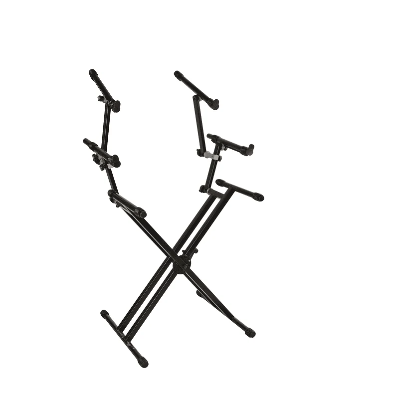 QUIK LOK QL723 – Stand clavier Pro 3 niveaux Noir – H680 à 990 mm