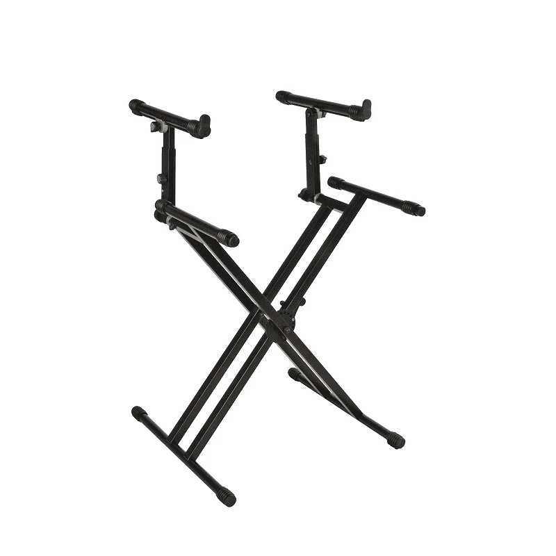 QUIK LOK QL742 – Stand clavier Pro 2 niveaux Noir H680 à 990 mm
