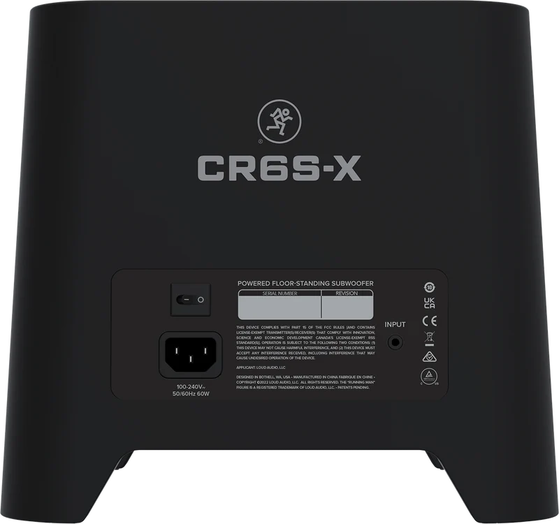 MACKIE CR6S-X – Caisson de basse actif pour enceintes de monitoring