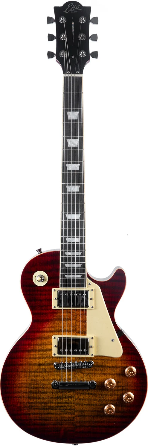 EKO LS300-CSB – Guitare électrique type LP Cherry Sunburst