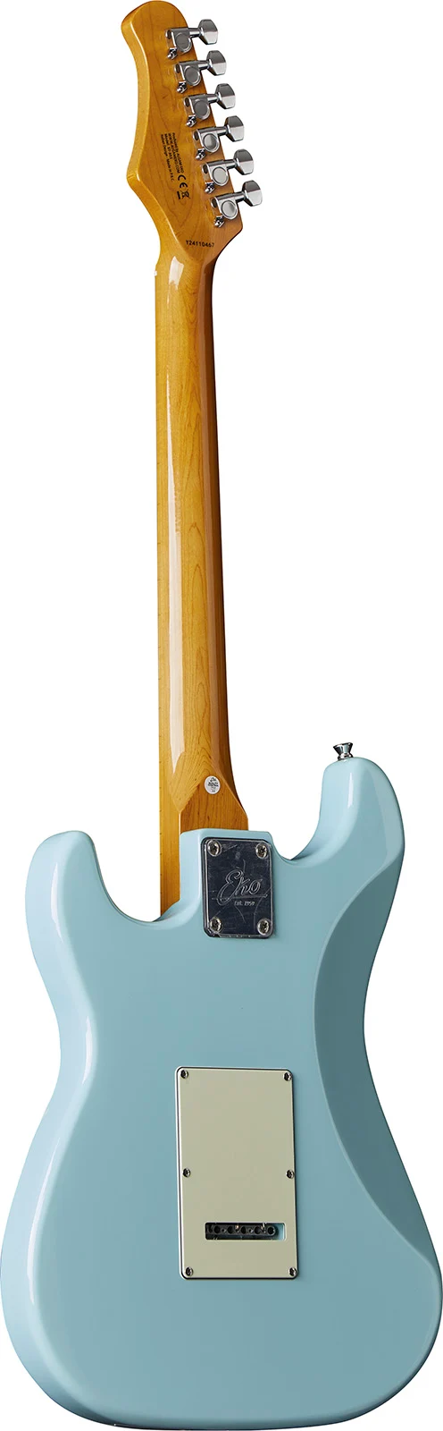 EKO ST 351-BLU Daphne Blue – Guitare électrique type Strat Vintage HSS