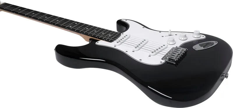 EKO ST100 Black – Guitare électrique type Strat format 3/4