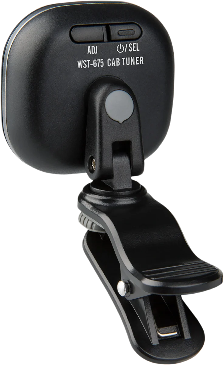 CHERUB WST-675 BLK – Accordeur clip guitare chromatique noir avec écran LCD et Auto Power-Off
