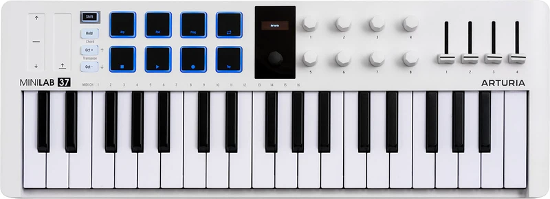 ARTURIA MiniLab MK3 37 touches – Clavier maître blanc