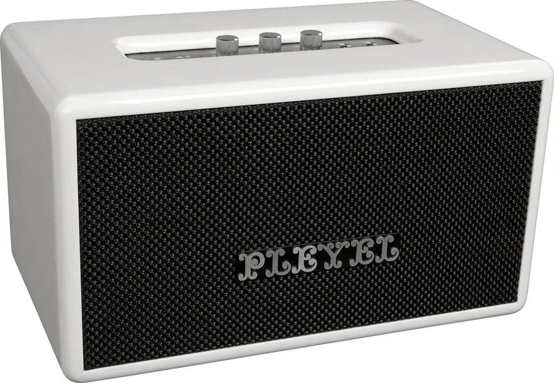 PLEYEL Imperator 250 – Enceinte Bluetooth stéréo 2 × 50 W Blanc laqué