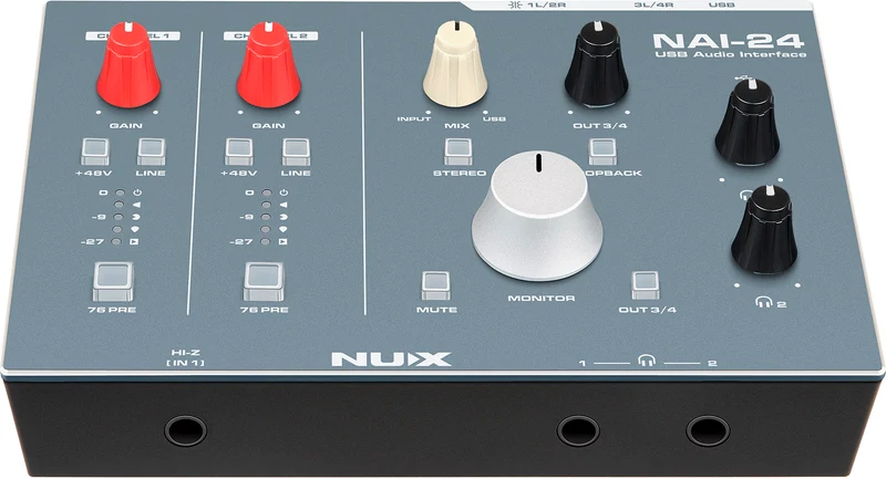 NUX NAI-24 – Interface audio USB 2 entrées / 4 sorties