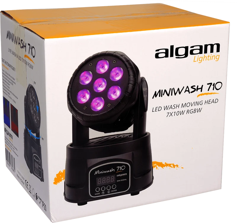 ALGAM LIGHTING MINIWASH710 – Lyre Wash 7 x 10W RGBW