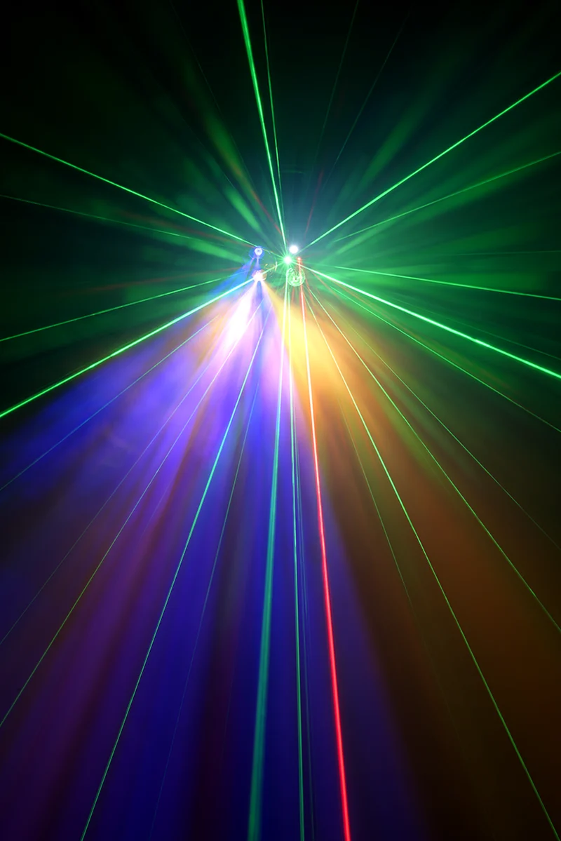 ALGAM LIGHTING FX-4 – Combo 4-en-1 LED (Gobost, Magic Ball, Stroboscope, Laser RG)
