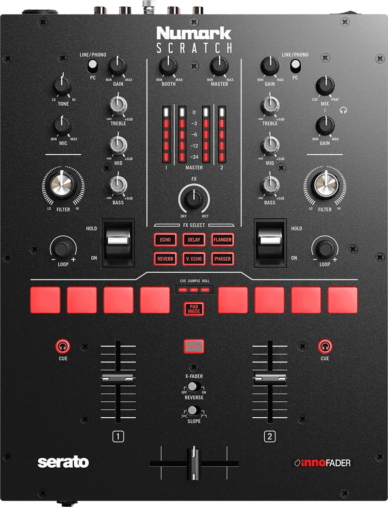 NUMARK Scratch – Table de mixage DJ 2 voies Serato DVS