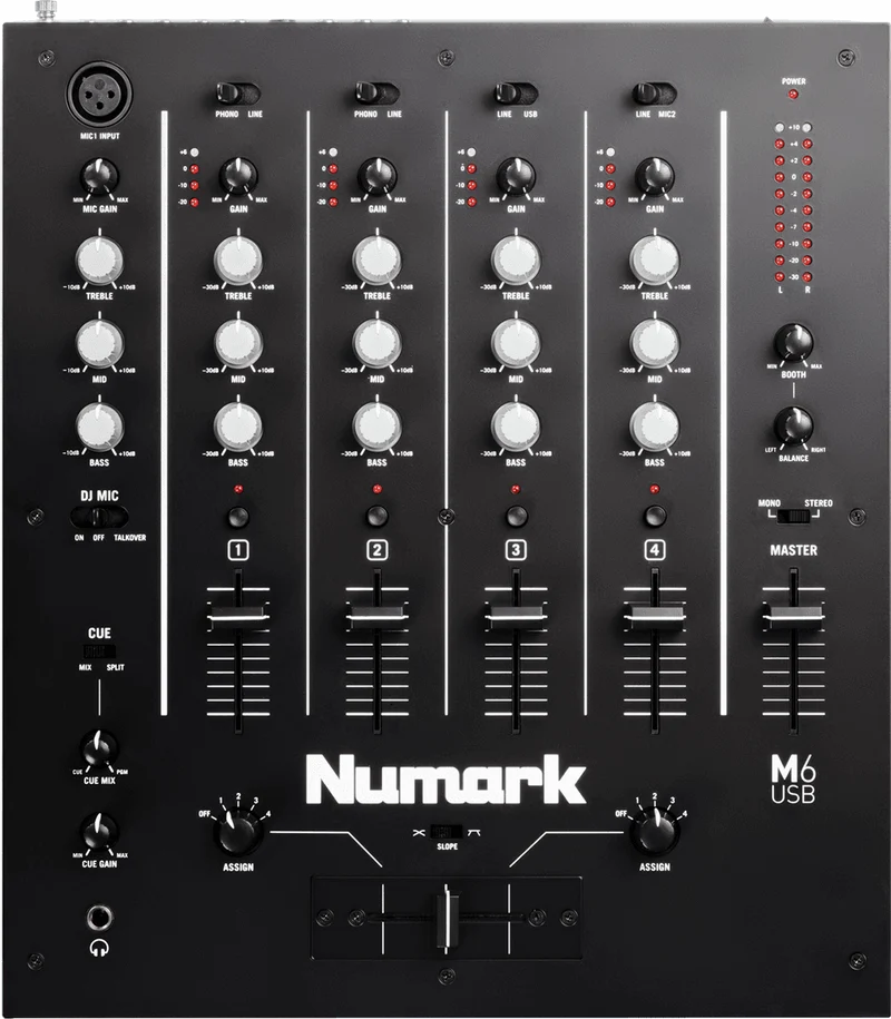 NUMARK M6 USB – Table de mixage DJ 4 voies USB