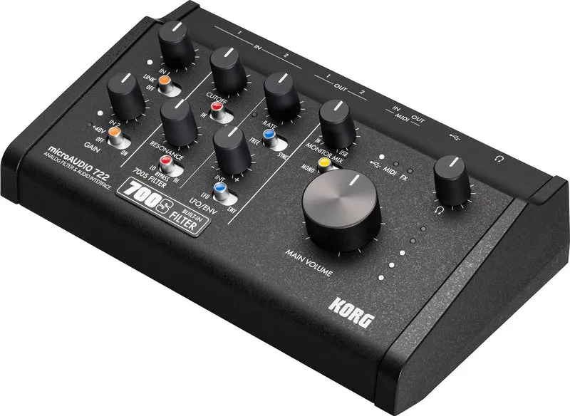 KORG microAUDIO 722 – Interface audio USB-C 2 entrées / 2 sorties