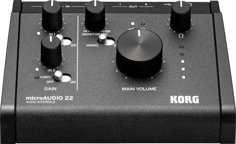KORG microAUDIO 22 – Interface audio USB 2 entrées / 2 sorties