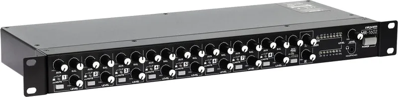 ALGAM AUDIO MR-1602 – Mixeur 8 canaux stéréo rackable 1U