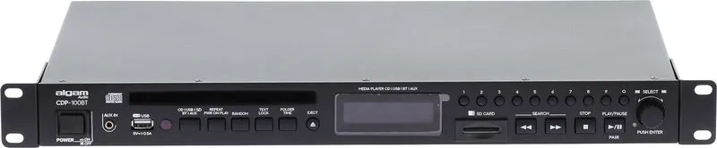 ALGAM AUDIO CDP100-BT – Lecteur CD / SD / Bluetooth rackable 1U