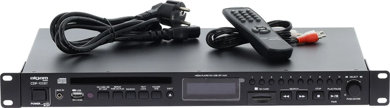 ALGAM AUDIO CDP100-BT – Lecteur CD / SD / Bluetooth rackable 1U