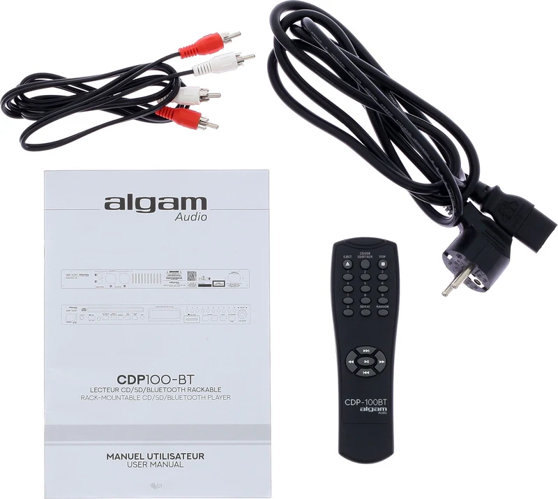 ALGAM AUDIO CDP100-BT – Lecteur CD / SD / Bluetooth rackable 1U