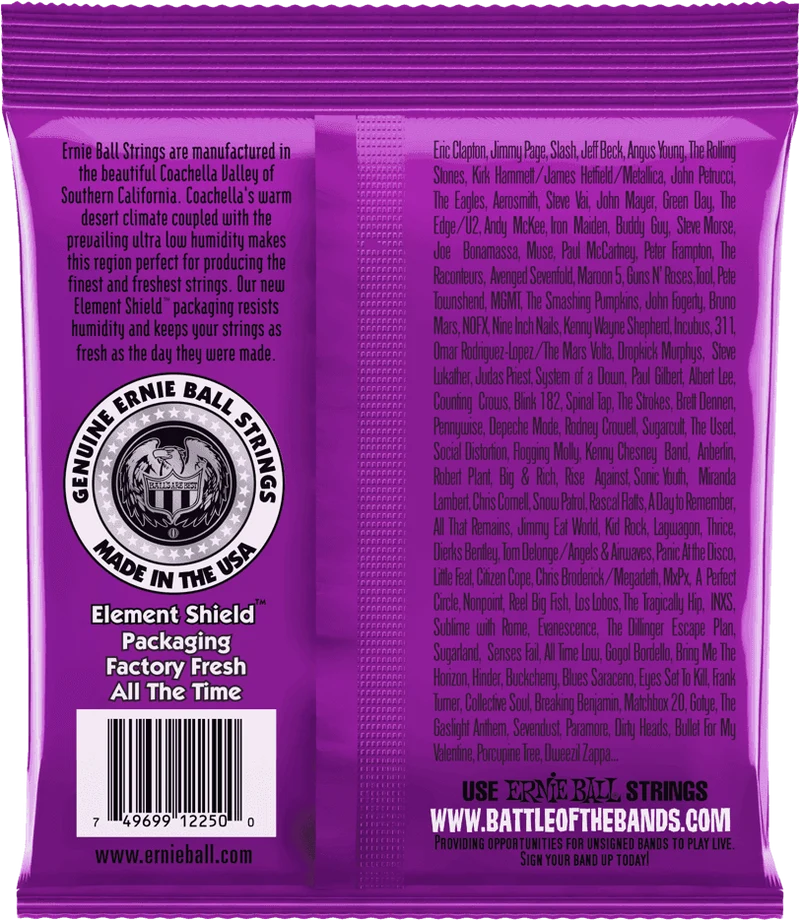 ERNIE BALL 2250 Power Slinky Classic Rock’n’Roll 11-48 – Jeu de cordes guitare électrique
