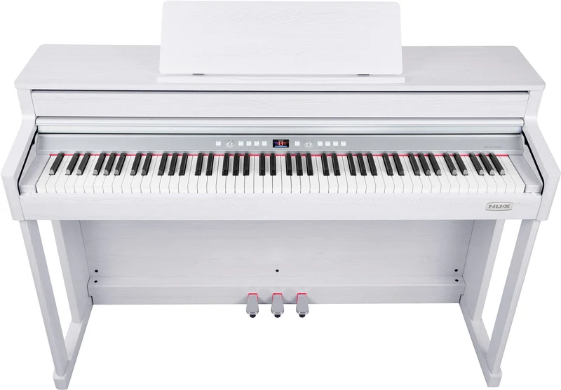 NUX NCK-430W – Piano numérique 88 touches blanc avec meuble