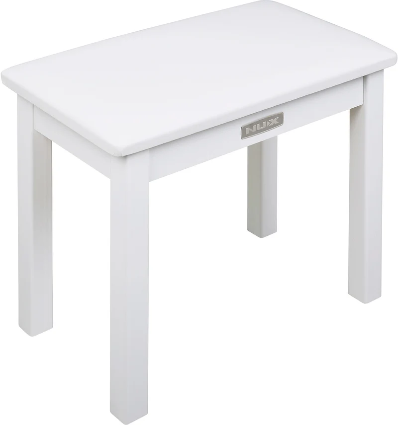 NUX WoodBench-WH – Banquette de piano blanche en bois