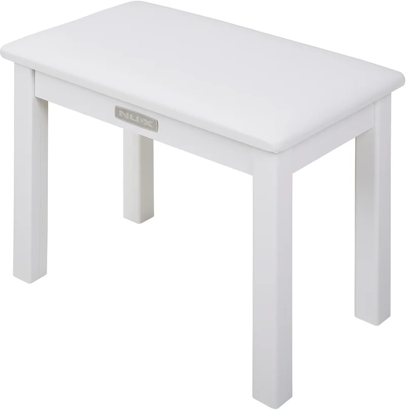 NUX WoodBench-WH – Banquette de piano blanche en bois