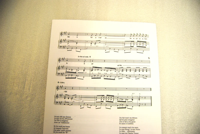 Partition un clair de lune a maubeuge - piano chant - OCCASION