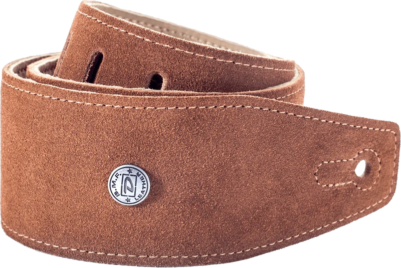 Jim Dunlop BMF-S03 Oak – Courroie guitare cuir suédé