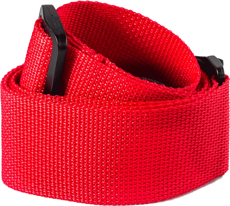 Jim Dunlop D07-01RD – Courroie guitare polypropylène rouge
