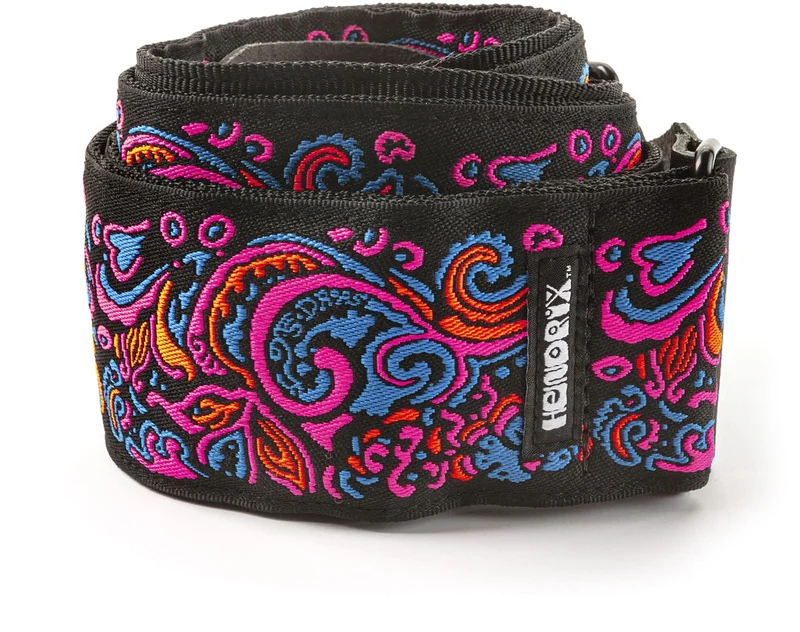 Jim Dunlop JH28 Jimi Hendrix Blacklight Love Drops Pink – Courroie guitare