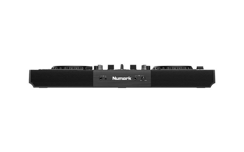 Numark Mixstream Pro+ – Contrôleur DJ 2 voies autonome avec streaming WiFi et haut-parleurs intégrés