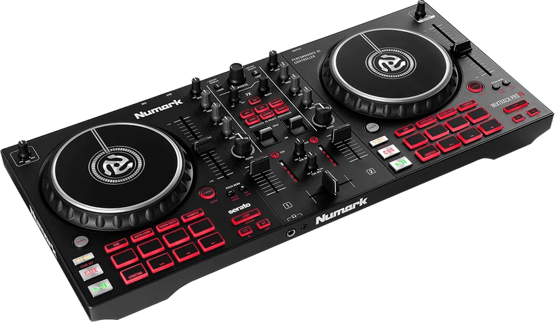 Numark Mixtrack Pro FX – Contrôleur DJ 2 voies avec carte son et 16 pads